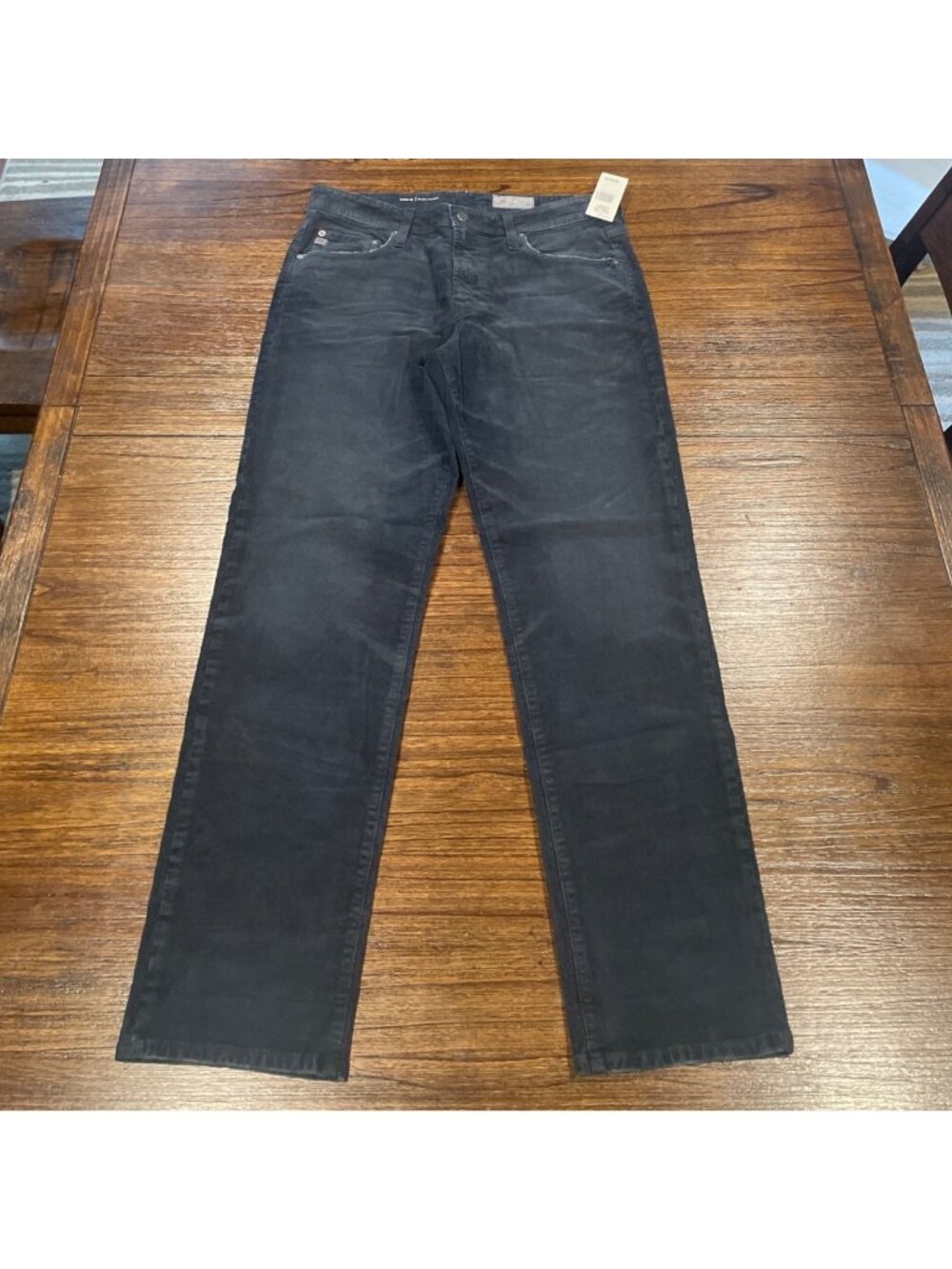 AG Kace 28 Modern Straight Corduroy Pant 32x31 Faded Navy Trouser AG-ED Denim